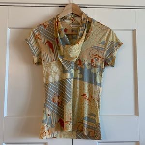 Vintage Mix Print Tee by Xtrovert